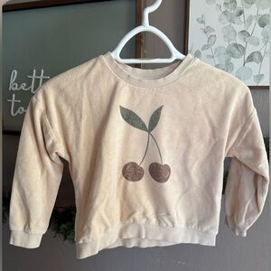 Rylee and Cru cherry sweater size 6-7